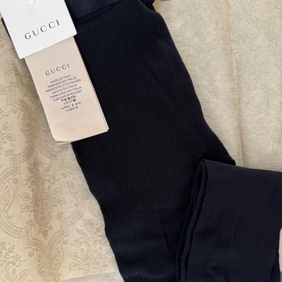 Gucci Black Interlocking G Tights - Medium - Picture 2 of 6